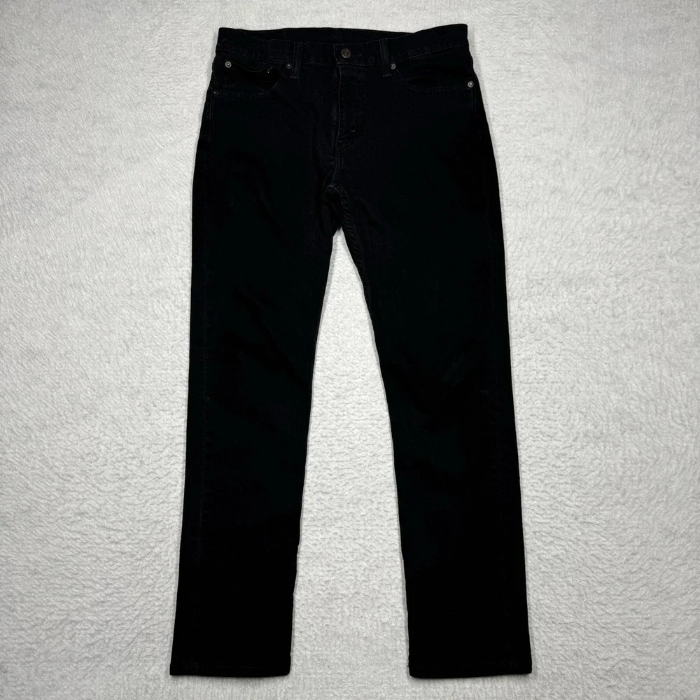 Levi's 511 Jeans Black Denim Slim Fit Straight Leg Stretch 5-Pocket Men's 32x30